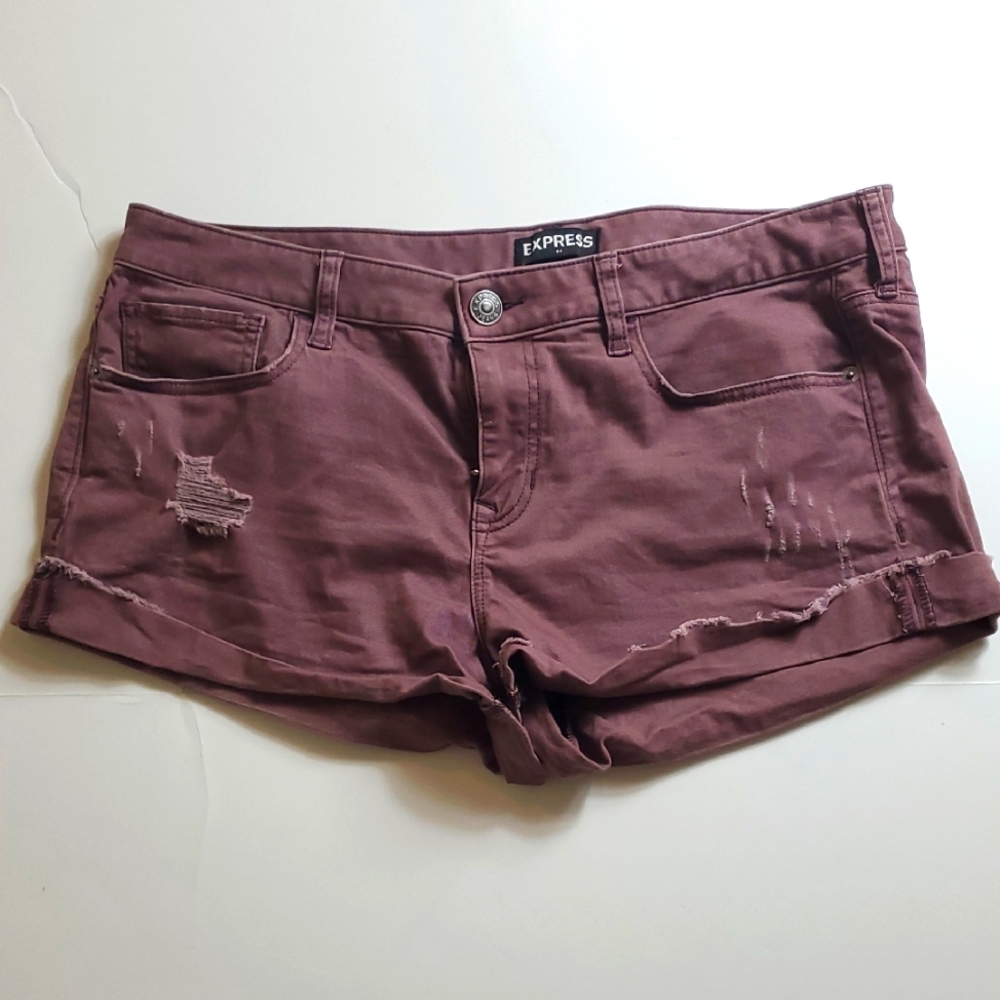 Express Women's Mauve Jean Shorts